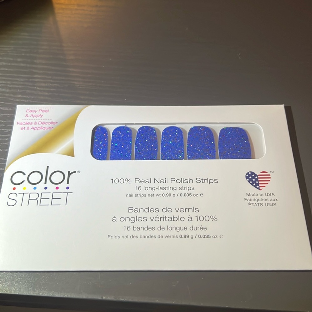 Nail Strips Charmeuse Blues